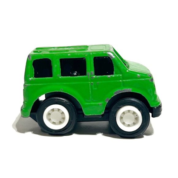 Schylling Miniature Die Cast Model Toy Cars Green Black Cyan Blue Van Pull Back - Picture 9 of 16